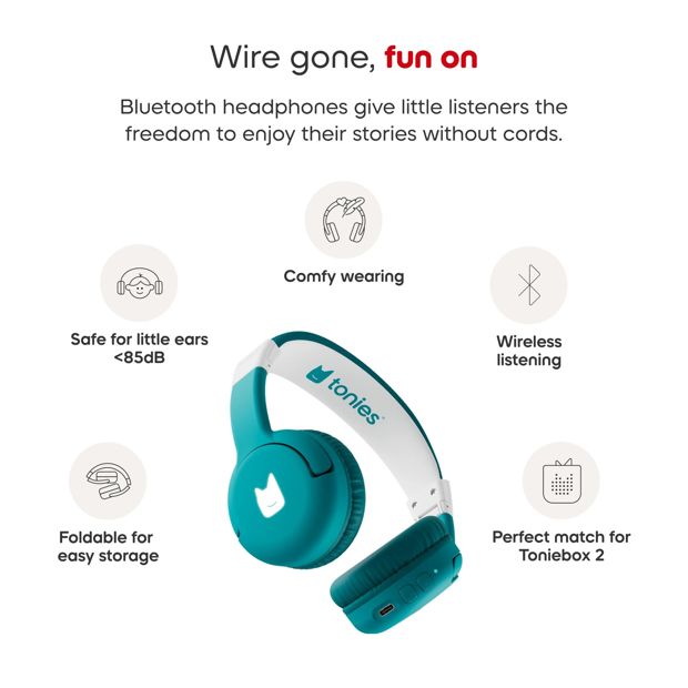 Tonies - Bluetooth Headphones - Tropical Teal