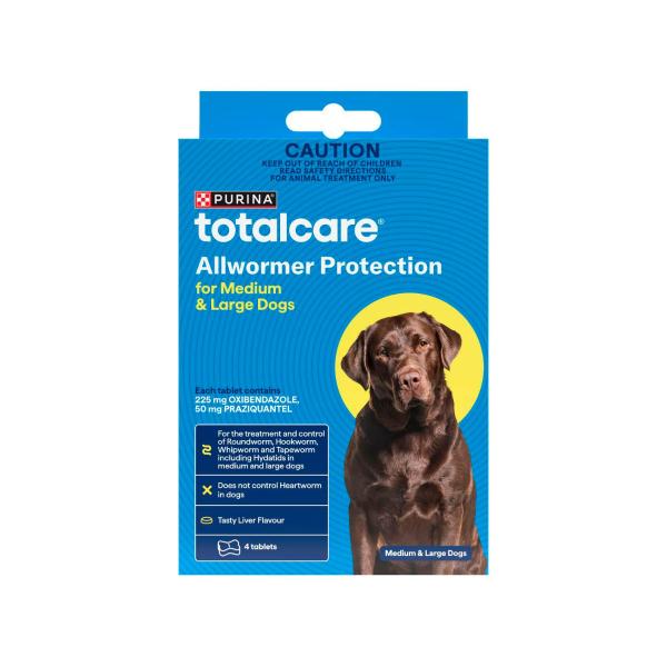 PURINA TOTAL CARE TASTY ALLWORMER FOR DOGS 4 PACK