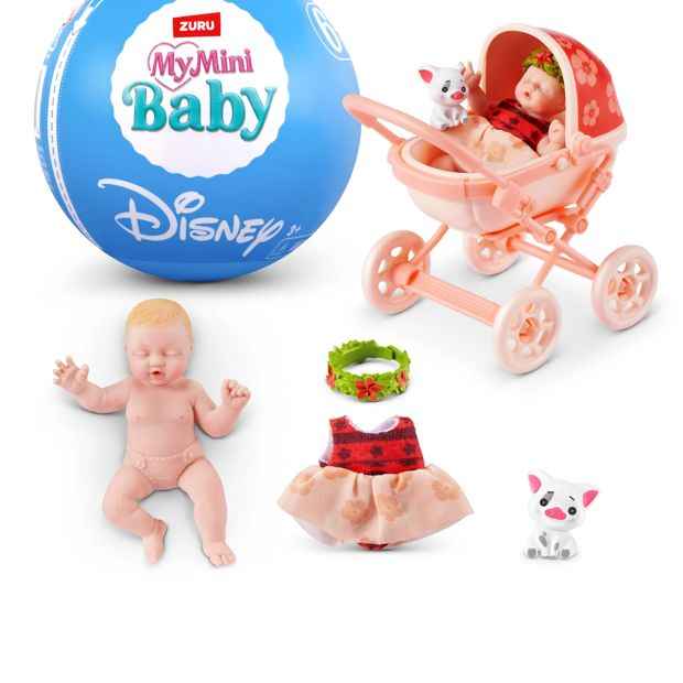 Mini Surprise Collectible Baby Doll with Disney Accessories