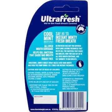 Ultrafresh Breath Fresheners Cool Mint Spray 12mL
