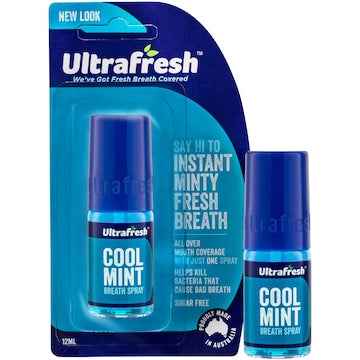 Ultrafresh Breath Fresheners Cool Mint Spray 12mL