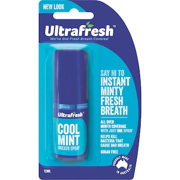 Ultrafresh Breath Fresheners Cool Mint Spray 12mL