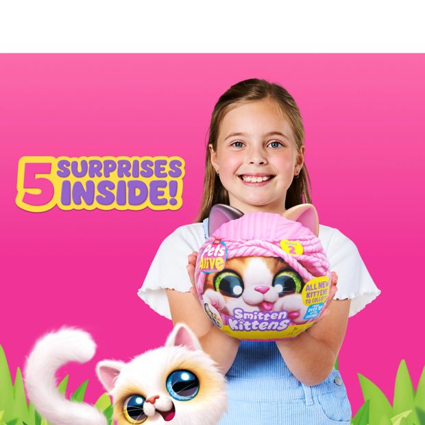 5 Piece ZURU Pets Alive Smitten Kittens Series 2 - Assorted