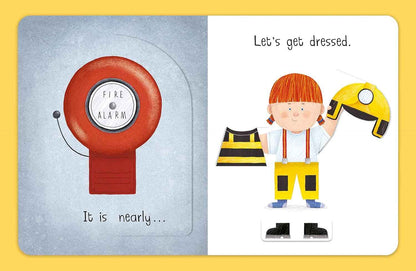 Busy Day Firefighter Lift the Flap Interactive Book (Board Book) Kids Picture Book Baby Gifts Idea