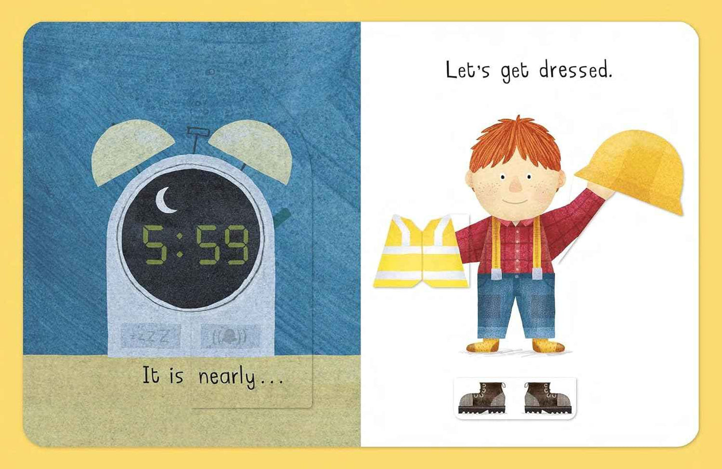 Busy Day Builder Lift the Flap Interactive Book (Board Book) Kids Picture Book Baby Gifts Idea