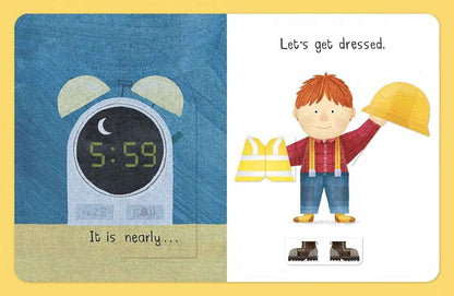 Busy Day Builder Lift the Flap Interactive Book (Board Book) Kids Picture Book Baby Gifts Idea