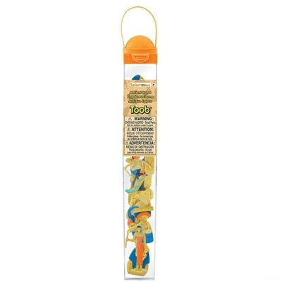 Tube of 12 Ancient Egypt figurines Montessori Language Learning Figurines by Safari Ltd Toob Range Clearance 3yrs+