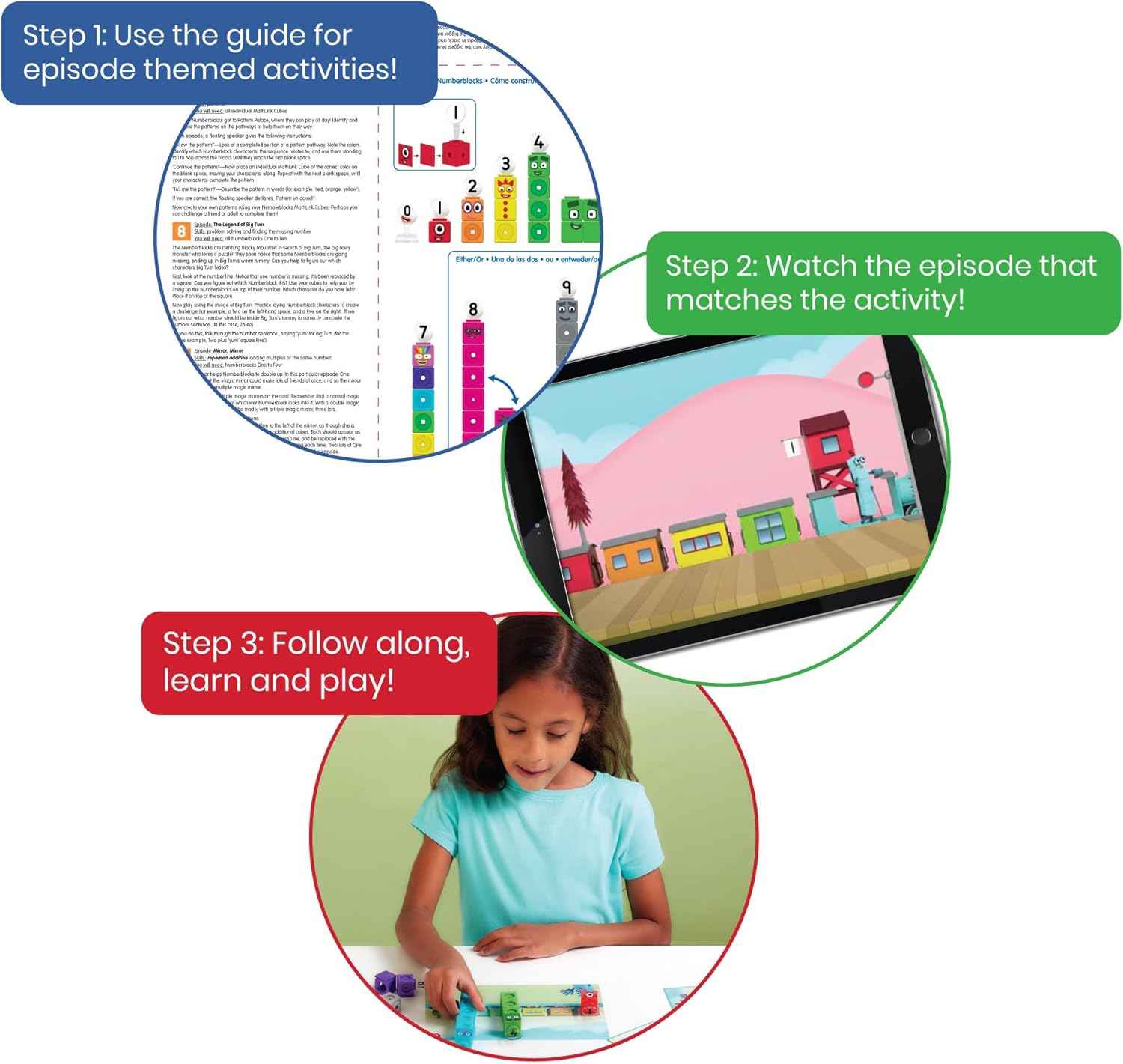 Numberblocks MathLink® Cubes Set 1-10 Math Games for Kids STEM Toys 3yrs+