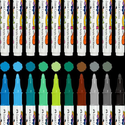 Faber-Castell Easy Acrylic Paint Marker Box Of 20