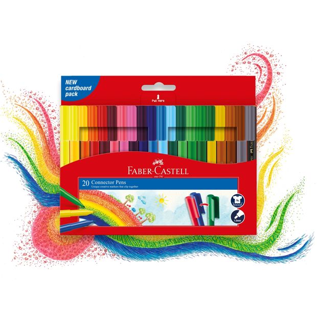 20 Pack Faber-Castell Connector Pens