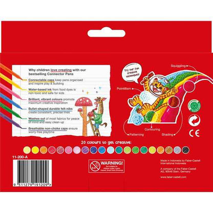20 Pack Faber-Castell Connector Pens