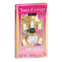 Glitter Nail Polish Set with Stickers, Seven Colours