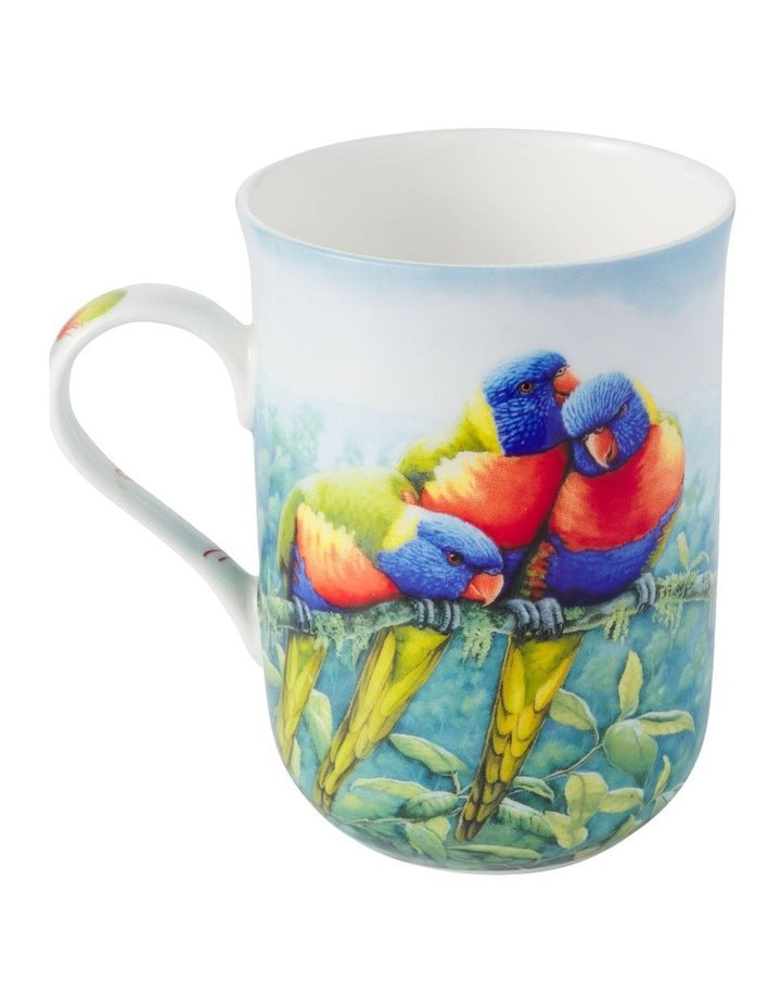 Birds of Australia KC 10 Year Anniversary Mug 300ml Lorikeet in Multi