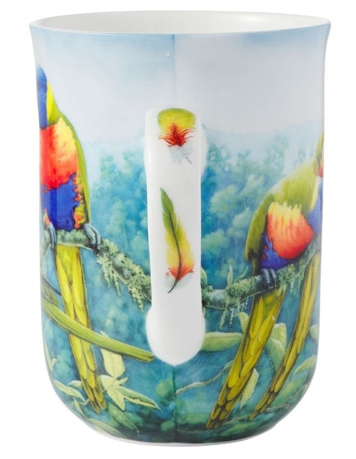 Birds of Australia KC 10 Year Anniversary Mug 300ml Lorikeet in Multi