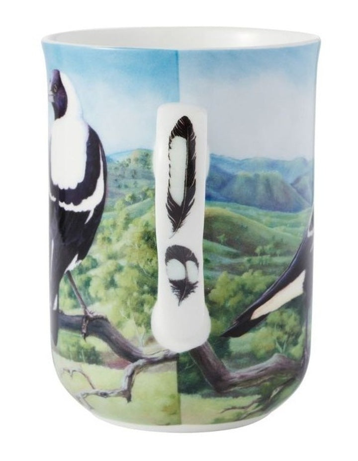 Birds Of Australia KC 10 Year Anniversary Mug 300ml Magpie in Multi