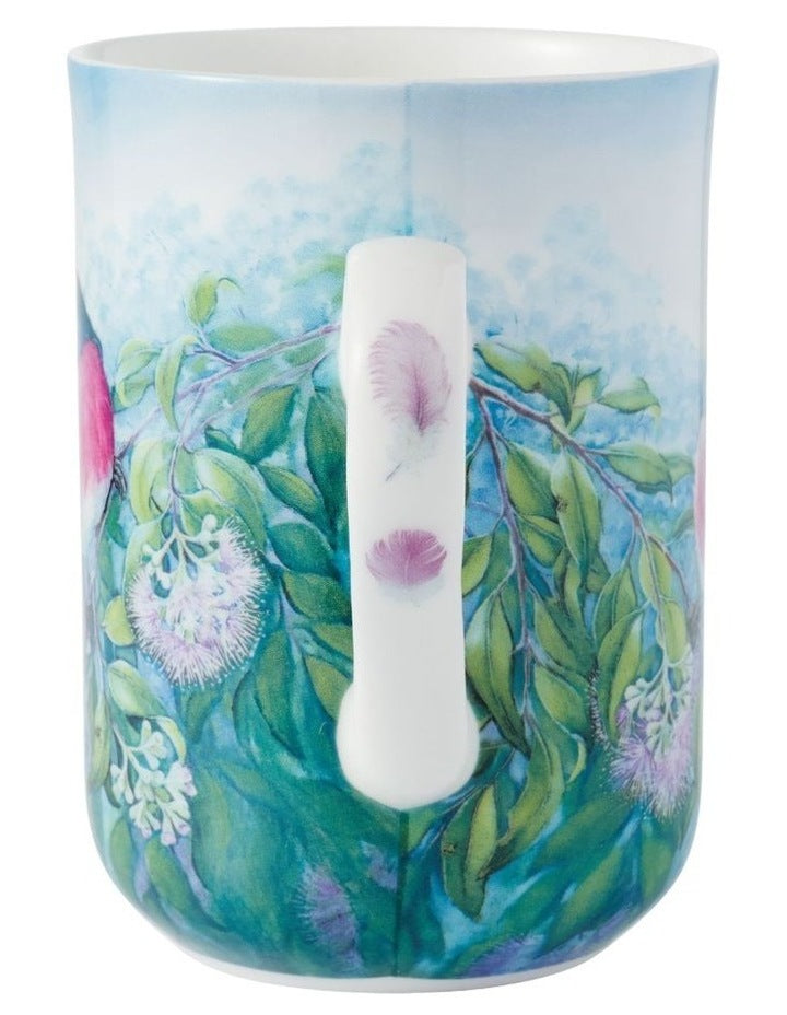 Birds of Australia KC 10 Year Anniversary Mug 300ml Rose Robin in Multi