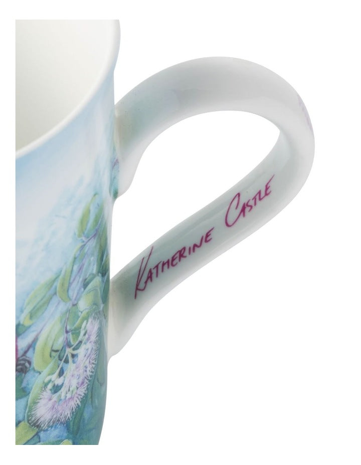 Birds of Australia KC 10 Year Anniversary Mug 300ml Rose Robin in Multi