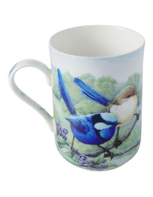 Birds Of Australia KC 10 Year Anniversary Mug 300ml Splendid Fairy Wren in Multi