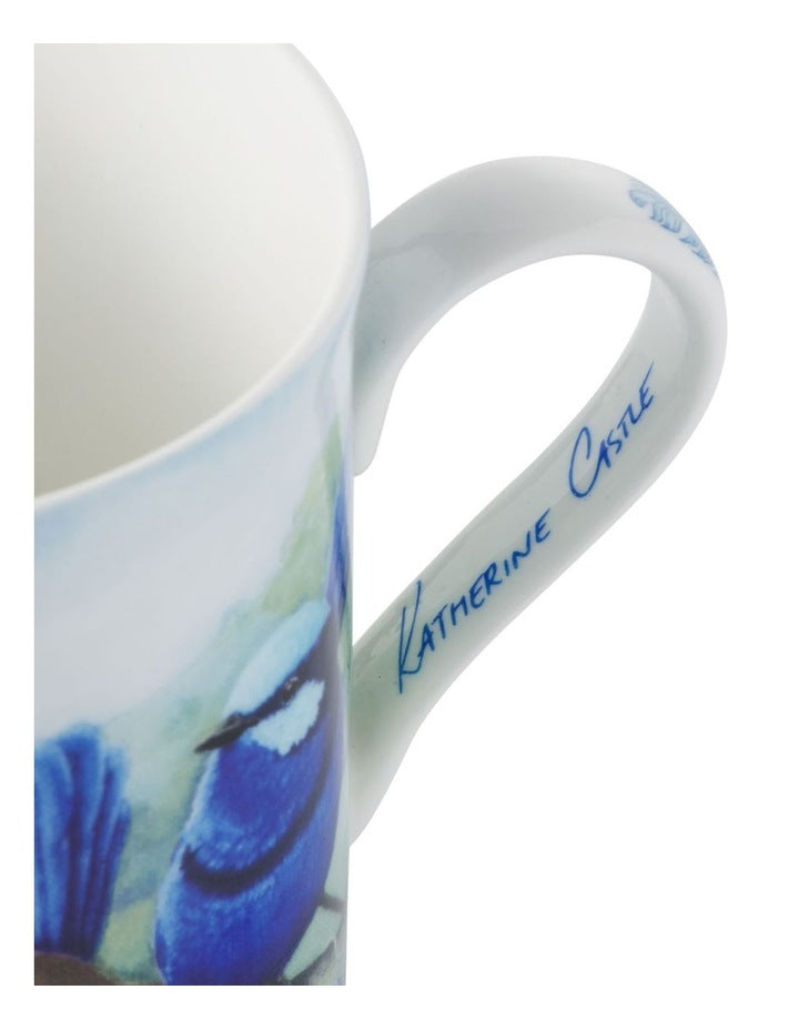 Birds Of Australia KC 10 Year Anniversary Mug 300ml Splendid Fairy Wren in Multi