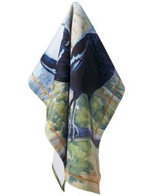 Birds of Australia Katherine Castle Tea Towel 50x70cm Magpie Print