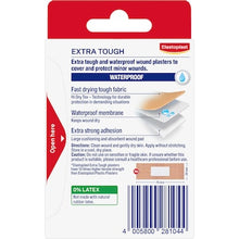 Elastoplast Heavy Fabric Extra Tough Waterproof Plasters 16 pack