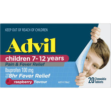 Advil Childrens Pain & Fever Relief Ibuprofen Chewable Tablets 20 pack
