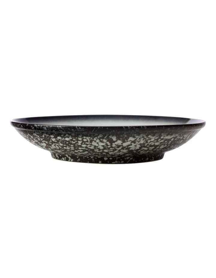 Caviar 25cm Footed Bowl Granite in Black