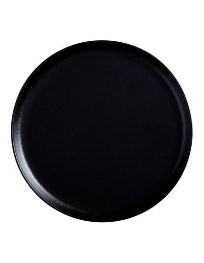 Caviar High Rim Platter 28cm in Black
