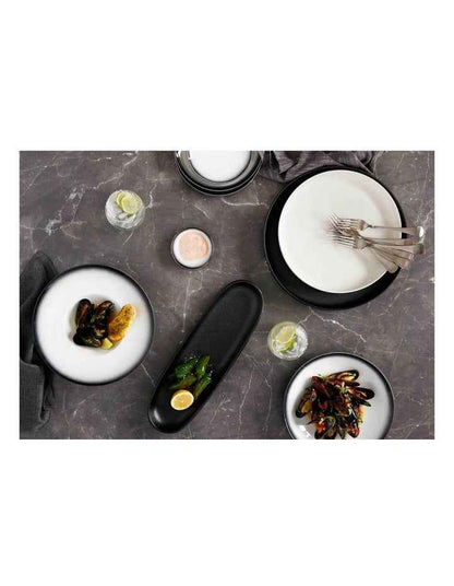 Caviar Show Plate Granite 28cm in Black