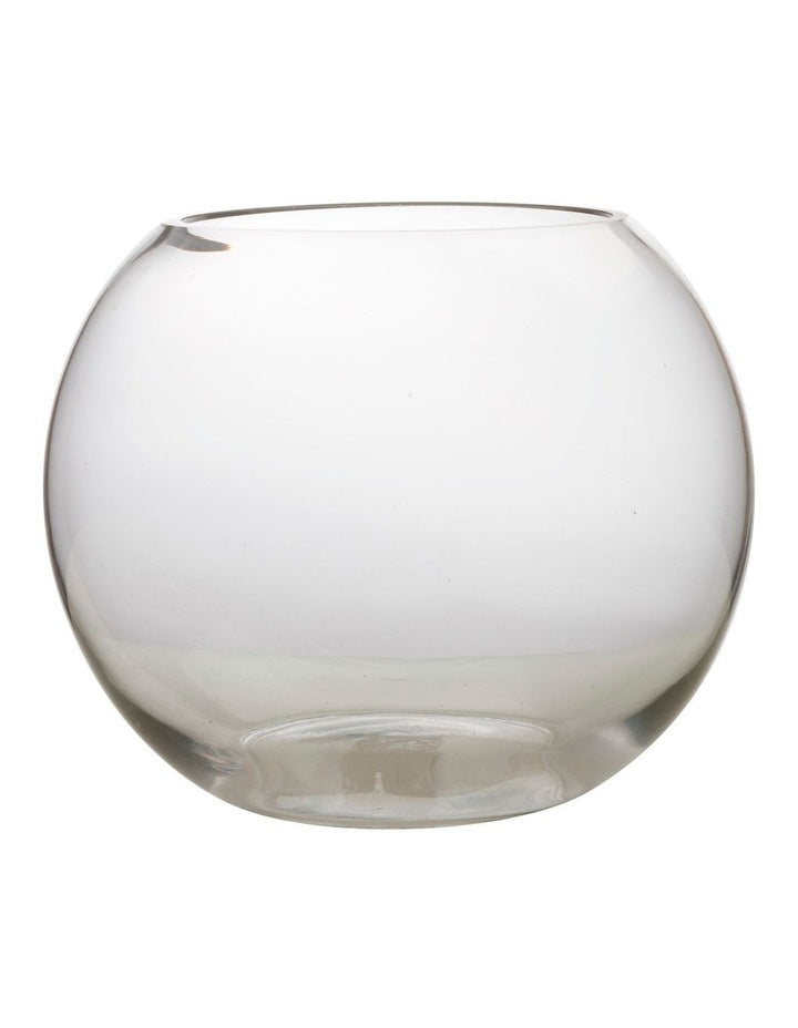 Diamante Rose Bowl 22cm in Clear