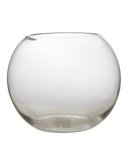 Diamante Rose Bowl 22cm in Clear
