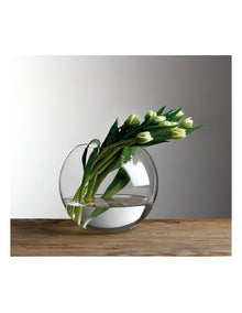 Diamante Rose Bowl 22cm in Clear