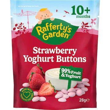 Rafferty's Garden Yoghurt Buttons Strawberry 10+ Months 28g