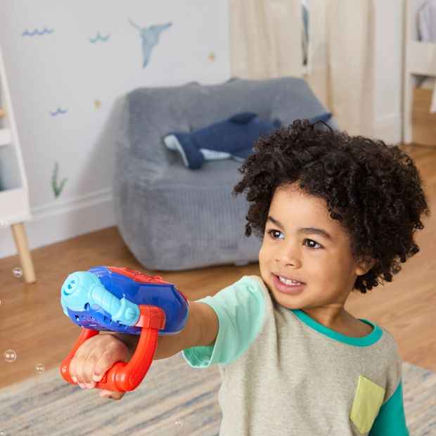 Character Bubble Blower with Solution and Wands