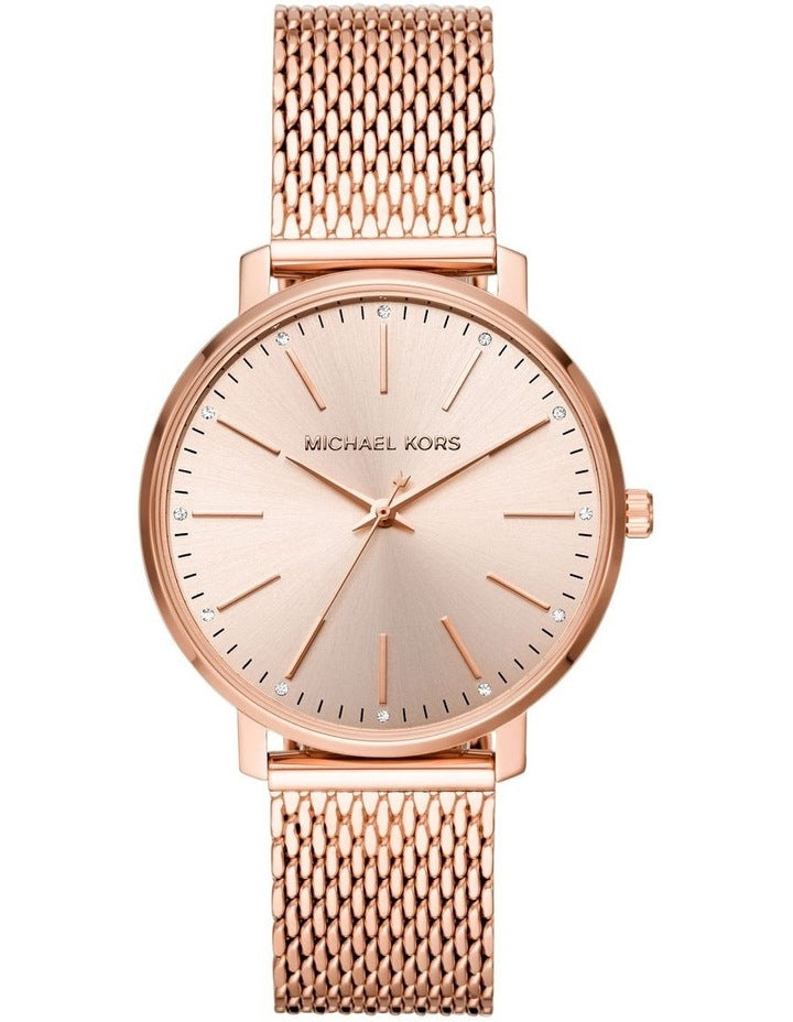 Pyper Analogue Watch MK4340 in Rose Gold Tone