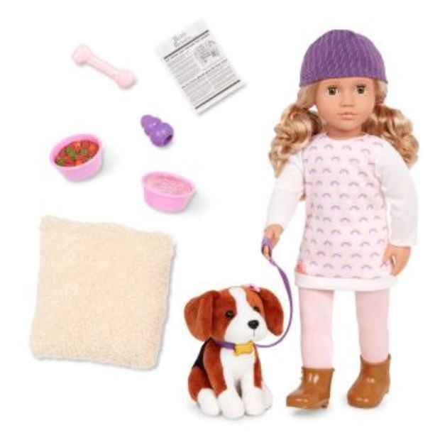 Our Generation Doll Ember with Pet Dog