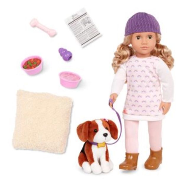 Our Generation Doll Ember with Pet Dog