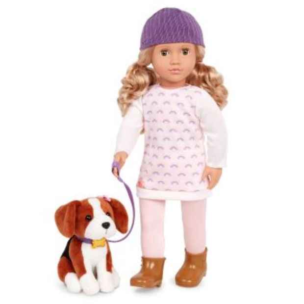 Our Generation Doll Ember with Pet Dog
