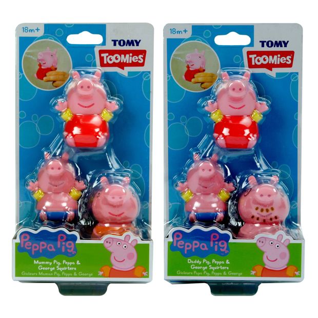 Peppa Pig 3 Pack Family Squirters - Assorted