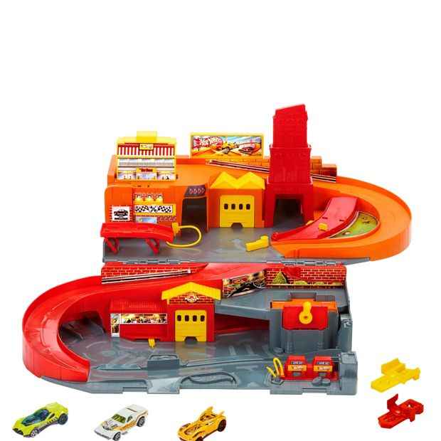 Mattel Hot Wheels Hot Ones Sto & Go Playset