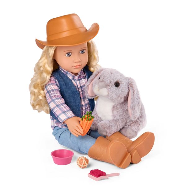Our Generation Pet Carrier with Bunny & Accessories
