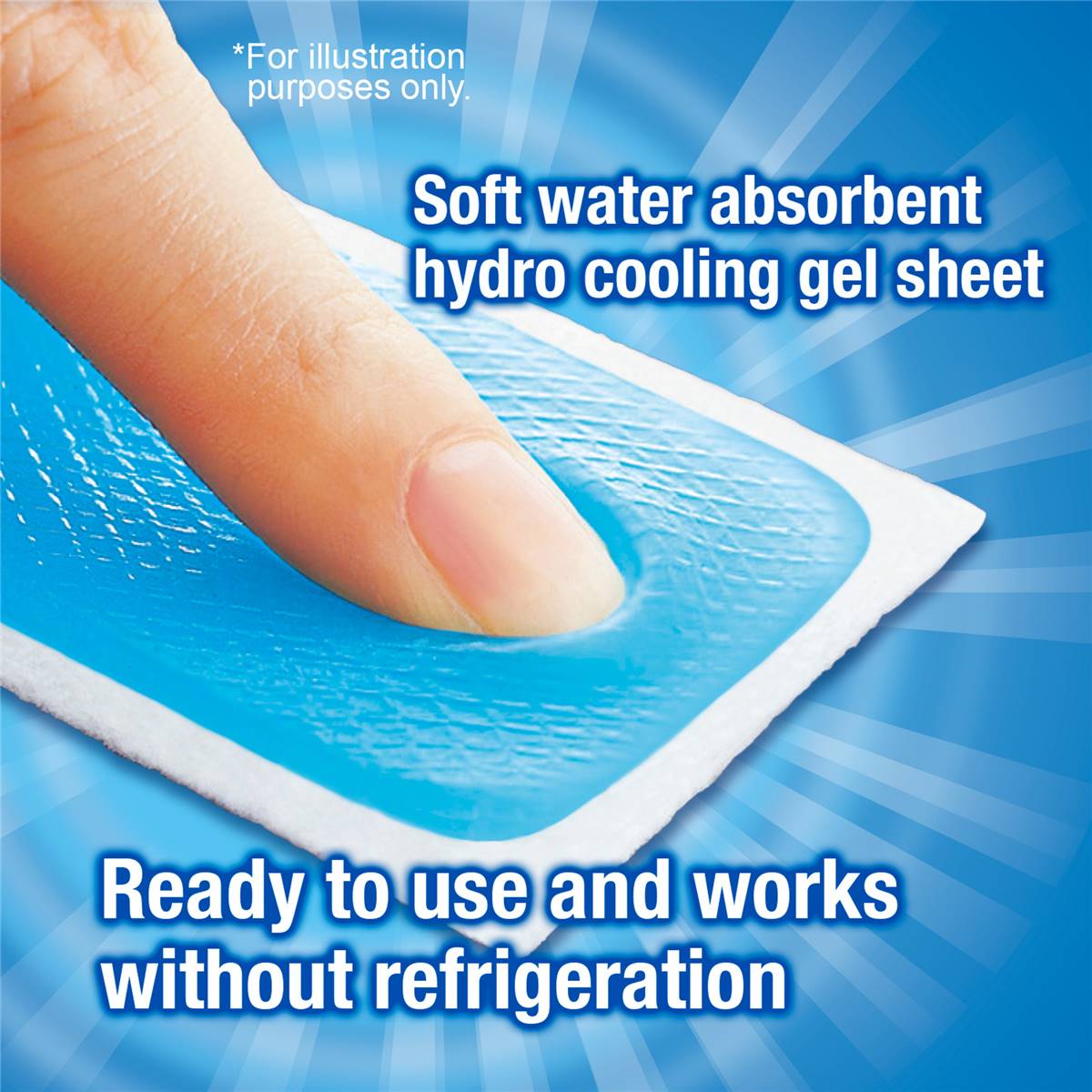 Kool 'n' Soothe Soft Gel Sheets For Headache & Migraine Relief 6 pack