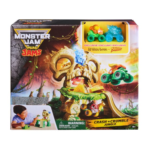 Monster Jam Mini Jams, Crash & Crumble Skull Escape Playset