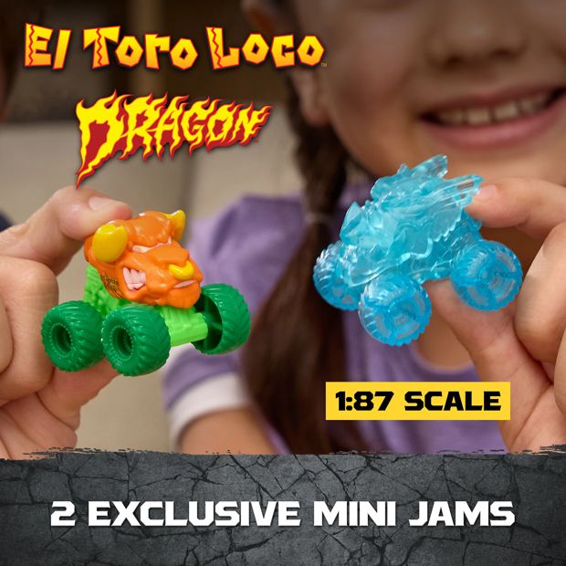 Monster Jam Mini Jams, Crash & Crumble Skull Escape Playset