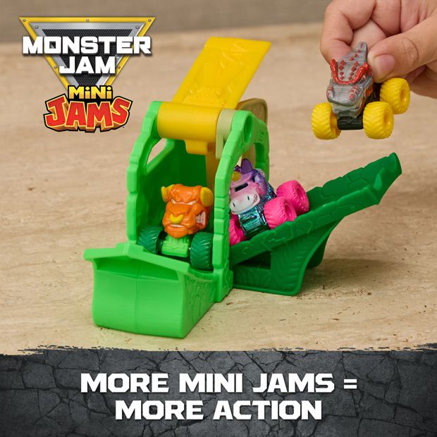 Mini Vehicle Playset with Launcher and Skull Target