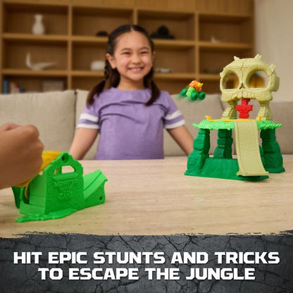 Mini Vehicle Playset with Launcher and Skull Target
