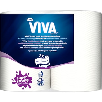 Viva Double Length Paper Towel 2 x 120 pack