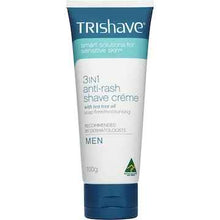 Trishave 3In1 Anti-Rash Shave Creme With Tea Tree Oil For Men 100g
