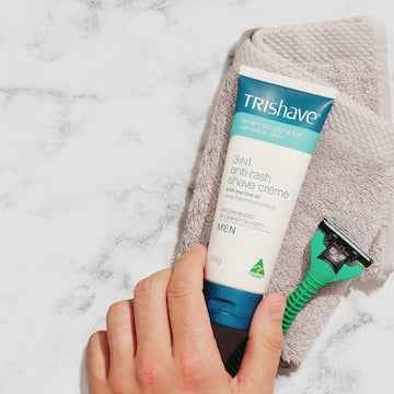 Trishave 3In1 Anti-Rash Shave Creme With Tea Tree Oil For Men 100g