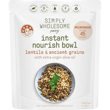 Simply Wholesome Pantry Instant Nourish Bowl Lentils & Ancient Grains 220g